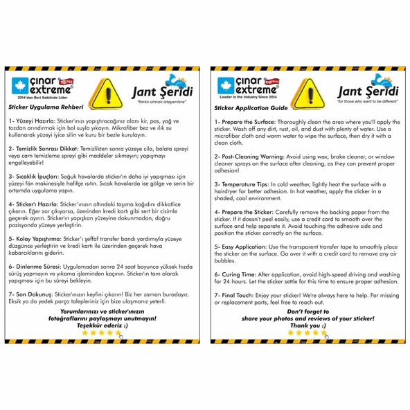 Çınar Extreme® A Rh- (Negatif) Kaskımı Çıkartma Yazılı 7 Parçalı Reflektif Kan Grubu Sticker Seti - 2