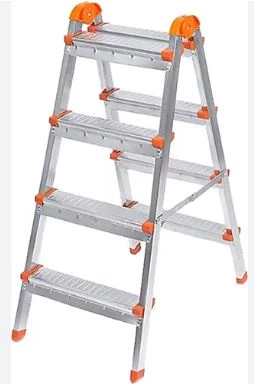 ÇİFT ÇIKIŞLI METAL MERDİVEN 4 BASAMAK ( 4+4 BASAMAKLI )