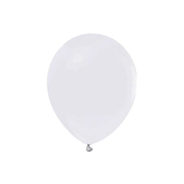 Metalik  Balon 12 İnç Baskısız (100 Adet)  Beyaz