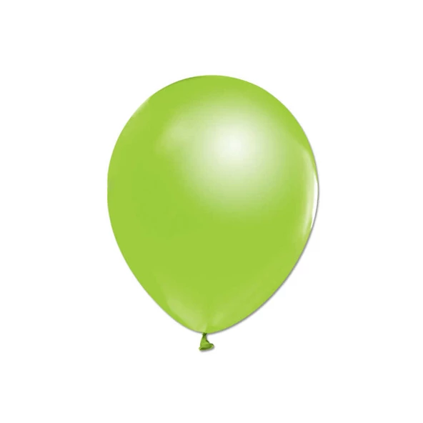 Metalik  Balon 12 İnç Baskısız (100 Adet)  Yeşil