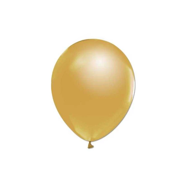 Metalik  Balon 12 İnç Baskısız (100 Adet)  Altın