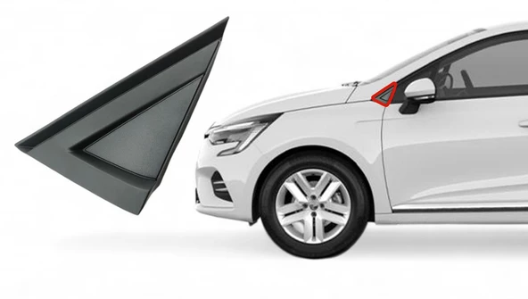 Clio 5 Ayna Köşe Üçgen Plastiği Sol - Renault 638758507R - 2