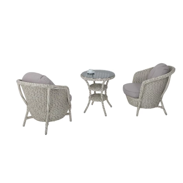 Conjunto Rattan Dedikodu Balkon Bahçe Takımı | 2+1 | Rehome - 5