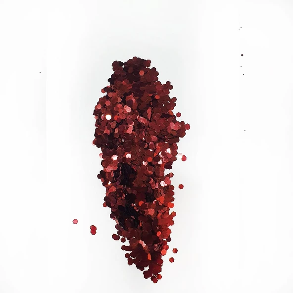 Glitter Sim Epoksi Süsleme Aksesuarı 5 GR  Bordo - 1