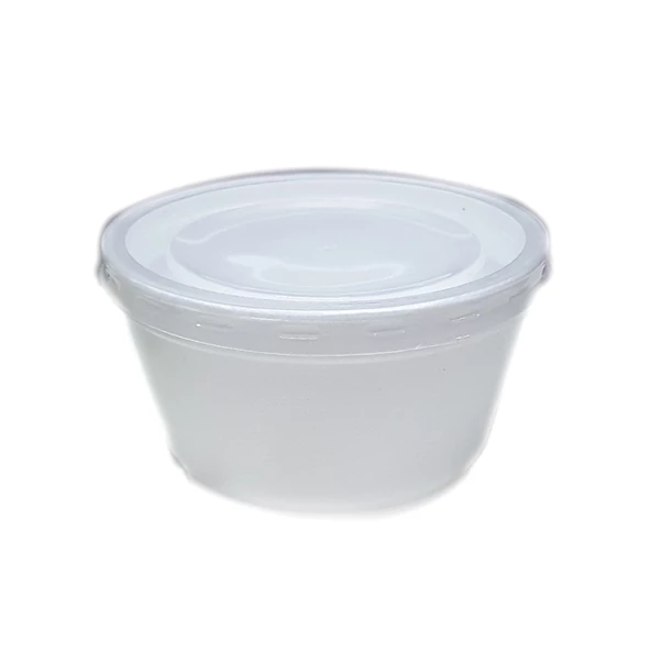 Strafor Çorba Kasesi Kapaklı 11X 7 CM (25 Adet)