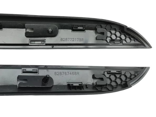 Clio 5 Kapı Çıtası Takımı Füme Siyah - Renault 828767468R 828772175R 801867320R 828767468R 808775246R - Resim 2