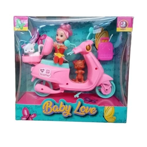 Beyaz Oyuncak 130 Antonella Minik Dostları ve Motoru Baby Love - 3