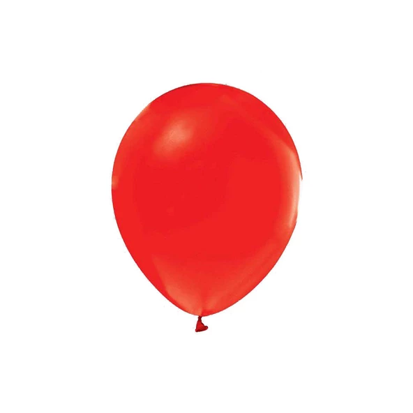 Metalik  Balon 12 İnç Baskısız (100 Adet)  Kırmızı