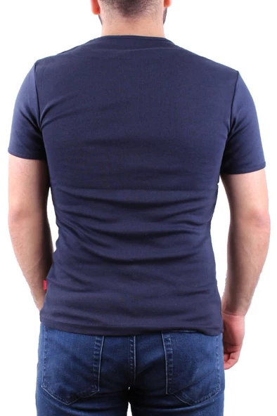 4604 LACİVERT BİSİKLET YAKA ERKEK TSHIRT - 3