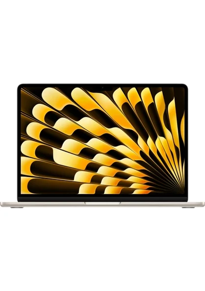 Apple MacBook Air MXCU3TU/A M3 8CPU 10GPU 16GB RAM 512GB SSD macOS 13.6 inç Yıldız Işığı Laptop - Notebook