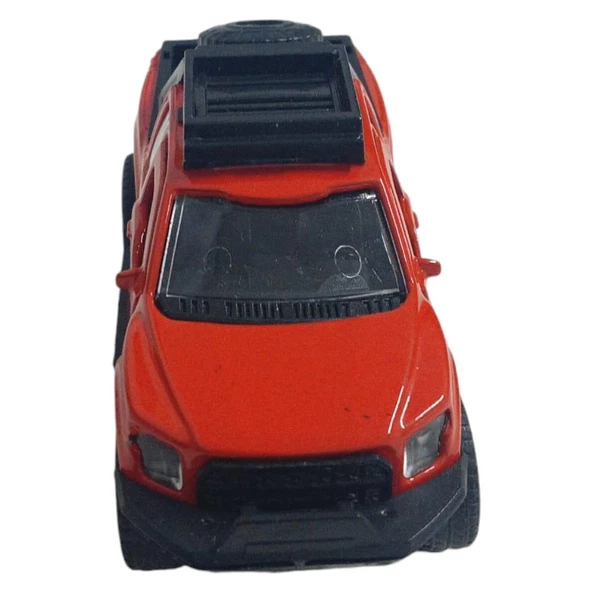 Çek Bırak Metal Arazi Aracı 13 cm - Kırmızı - 4