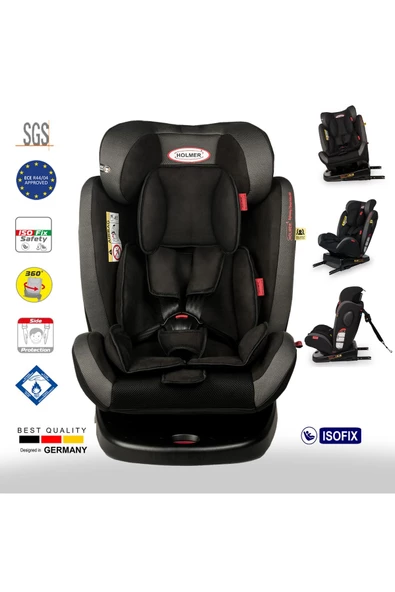 HOLMER Kids Maxi Protect Aero 3d ( 360° Dönebilir) 0-36kg Isofix Oto Koltuğu