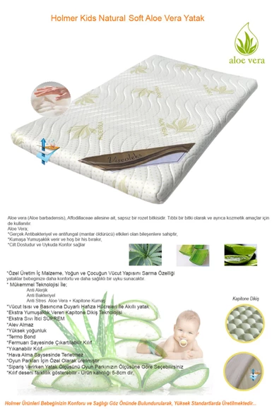 HOLMER Coolstyle Cibinlikli Anne Yanı Oyun Parkı 70x110cm Kahverengi Aloevera Yatak - 2