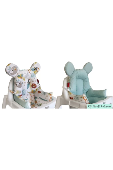 HOLMER Leke Tutmaz Organik Mama Sandalyesi Minderi & Kılıfı ml Yeşil - 4