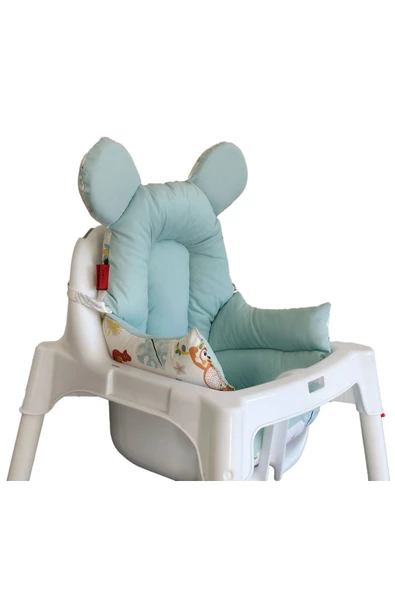 HOLMER Leke Tutmaz Organik Mama Sandalyesi Minderi & Kılıfı ml Yeşil - 2