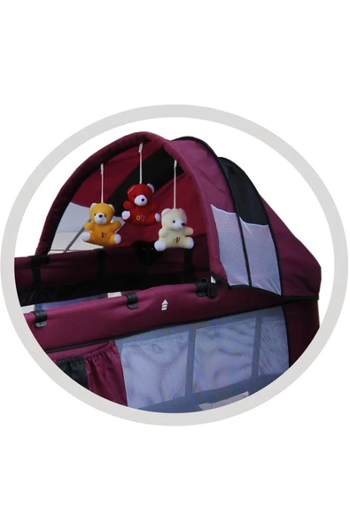 Holmer Kids Eurostyle Oyun Parkı Park Yatak 60x120cm Mürdüm - 4