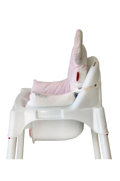 HOLMER Leke Tutmaz Organik Mama Sandalyesi Minderi ve Kılıfı ML PEMBE - 5