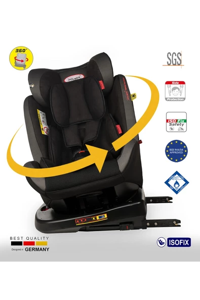 HOLMER Kids Maxi Protect Aero 3d ( 360 Derece Dönebilir) 0-36kg Isofix Oto Koltuğu - 2