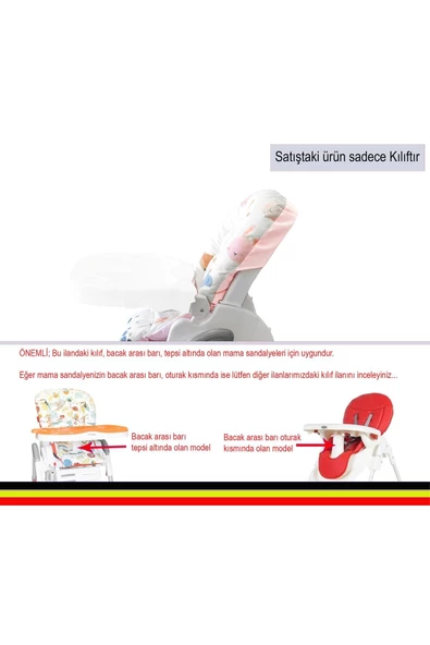 HOLMER Leke Tutmaz Organik Mama Sandalyesi Minderi & Kılıfı Max-t Pembe - 4