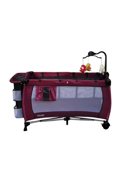 Holmer Kids Eurostyle Oyun Parkı Park Yatak 60x120cm Mürdüm - 2