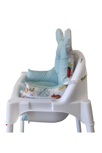 HOLMER Leke Tutmaz Organik Mama Sandalyesi Minderi & Kılıfı ml Yeşil - 5