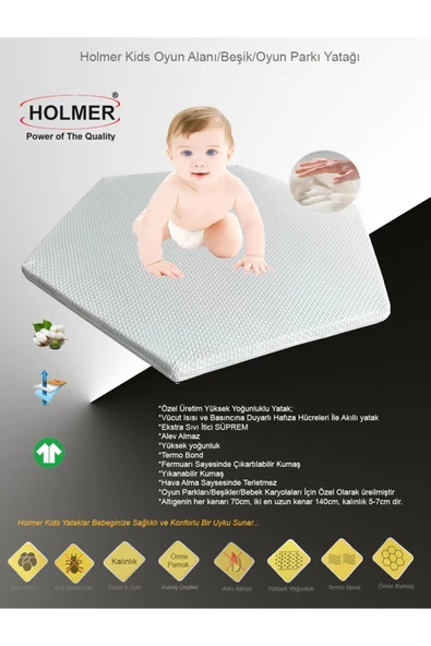 HOLMER Kids Eurostyle Oyun Alanı / Park Yatak / Oyun Parkı + Yatak - 6