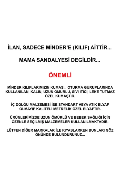 HOLMER Leke Tutmaz Organik Mama Sandalyesi Minderi & Kılıfı Max-t Pembe - 3