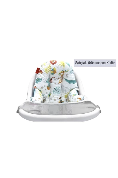 HOLMER Leke Tutmaz Organik Mama Sandalyesi Minderi & Kılıfı Md-turkuaz - 4