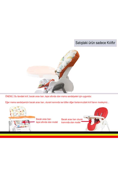 HOLMER Leke Tutmaz Organik Mama Sandalyesi Minderi & Kılıfı Max-t Açık Gri - 4