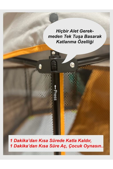 HOLMER Kids Eurostyle Oyun Alanı / Park Yatak / Oyun Parkı - 6