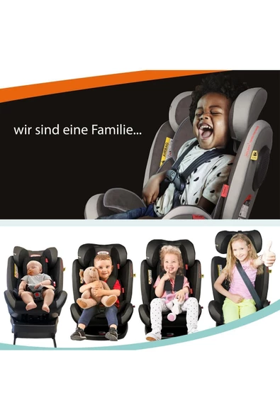 HOLMER (KILIF HEDİYELİ) Kids Maxi Protect Aero 3d ( 360° Dönebilir) 0-36kg Isofix Oto Koltuğu - 8