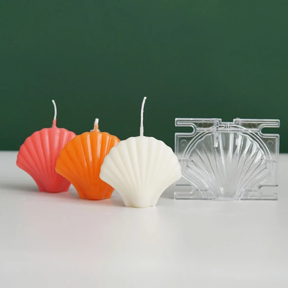 Poli Karbon Sert Plastik Shell Mum Kalıbı Küçük Boy 9,3X7,1 CM - 4