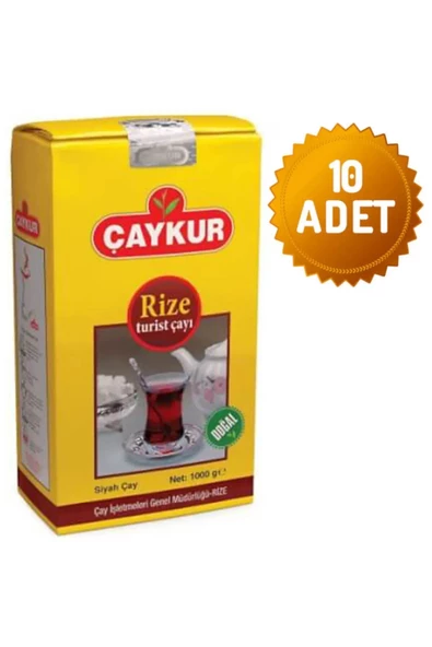 Çaykur Rize Turist 1 kg Çay 10 Adet