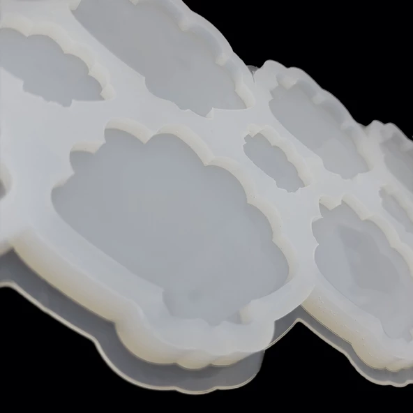 Epoksi Silikon Kalıp İstiridye Deniz Kabuğu Bardak Altı Ve Magnet Kalıbı 6.5 CM 10 Lu - 6