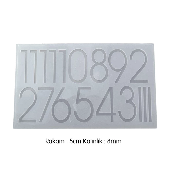 Epoksi Silikon Kalıp Saat Rakamları Seti - Resim 4