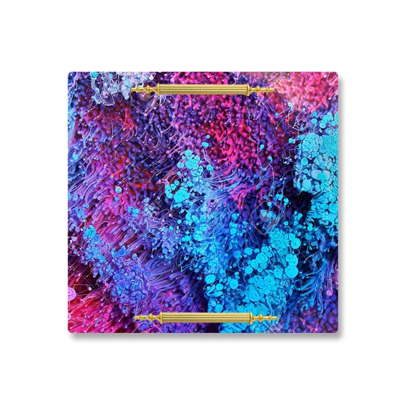 Epoksi Silikon  Kalıp Düz Tepsi Kalıbı 25 X 25 CM - Resim 2