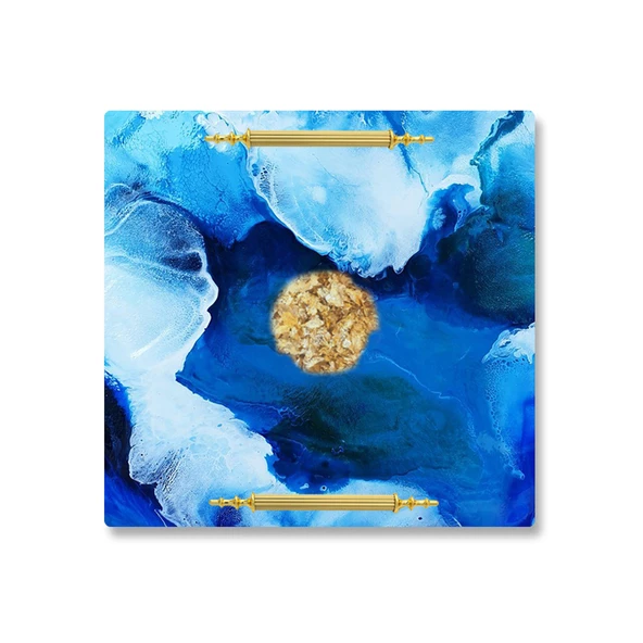 Epoksi Silikon  Kalıp Düz Tepsi Kalıbı 25 X 25 CM - Resim 4