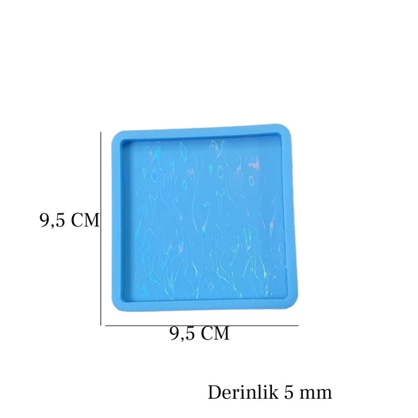 Epoksi Magnet Kalıbı Kendinden Hologramlı   Kare Model - 2