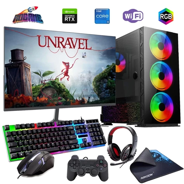 I5 12400F 32GB DDR4 1TB M2 12GB RTX3060 24" Mon. Oyun Bilgisayarı (Gaming SET)