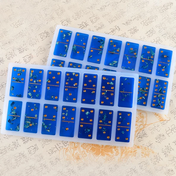 Epoksi Silikon Kalıp  Domino 28 li Kalıp - 4