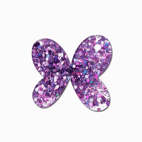 Epoksi Reçine Silikon Kalıp Çoklu Anahtarlık Kolye Kelebek Kalıbı 10 Lu - 3