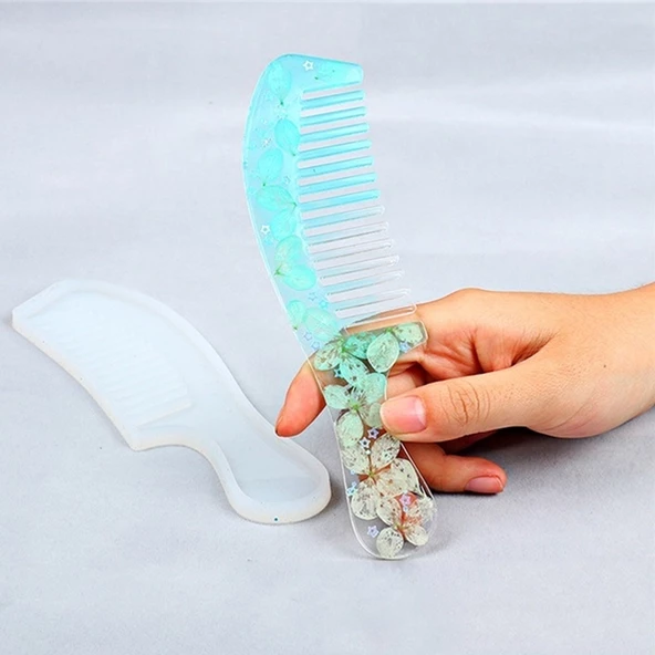 Epoksi Silikon Kalıp DÜZ  Tarak Kalıbı 17.8 CM - Resim 2