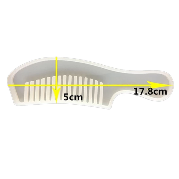 Epoksi Silikon Kalıp DÜZ  Tarak Kalıbı 17.8 CM - Resim 3