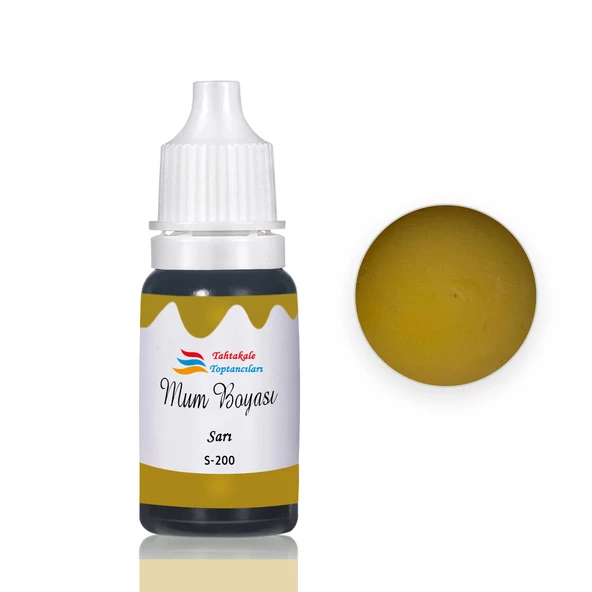 Mum Boyası Sıvı Pigment Boya 20 ML  Sarı - S200