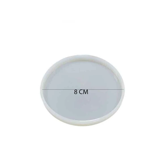 Epoksi Silikon  Kalıp  Magnet Düz Model 8 CM - 2