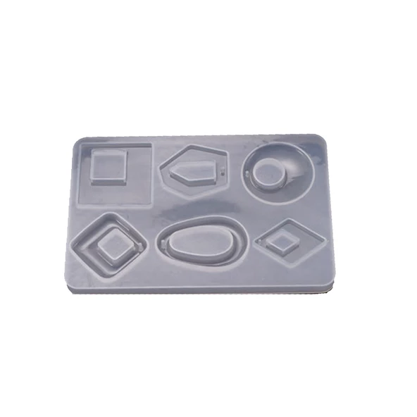 Epoksi Silikon Kalıp Ortası Açık Takı Küpe Ve Kolye 6 Lı