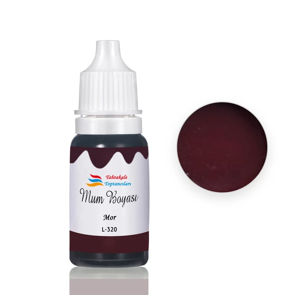 Mum Boyası Sıvı Pigment Boya 20 ML  Mor - L320