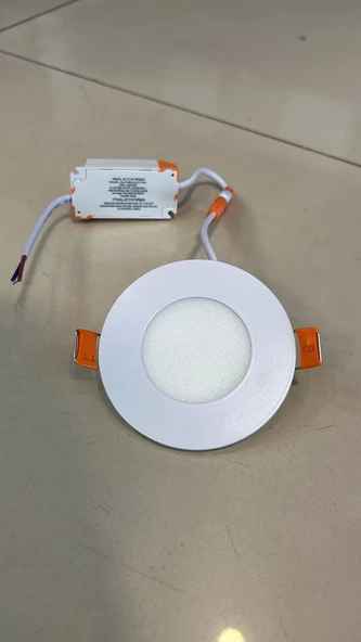 MAXLED 3W 6500K YUVARLAK SIVA ALTI LED PANEL