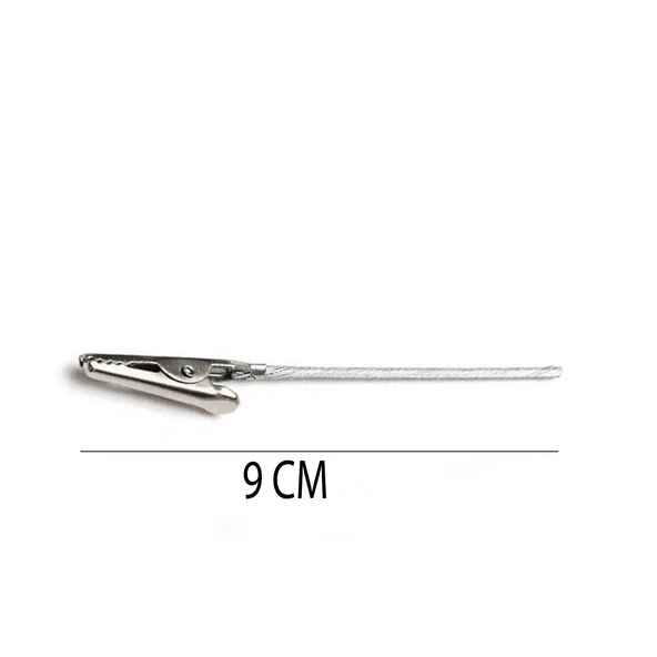 Metal Timsah Ağzı Tutacak Aparatı Epoksi İçin Metal Tutacak  9 CM (5 Adet)  Gümüş - 2
