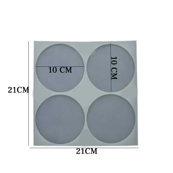 Epoksi Bardak Altlığı 10 CM Yuvarlak  4 lü - 2